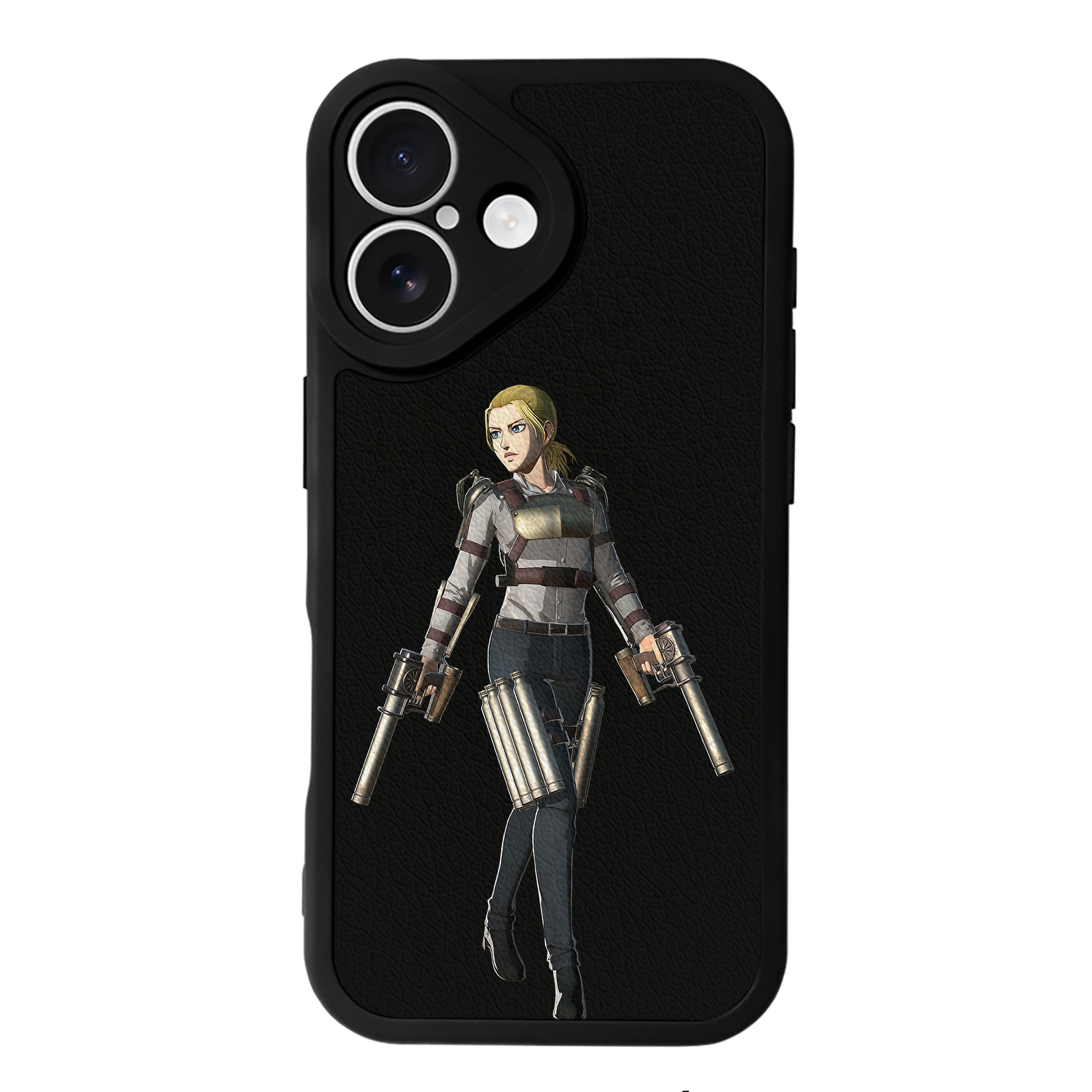 （画像用） 進撃の巨人 Attack on Titan 【iPhone 16シリーズ対応】シリコンスマホケース（レザー調） 材質：シリコン
